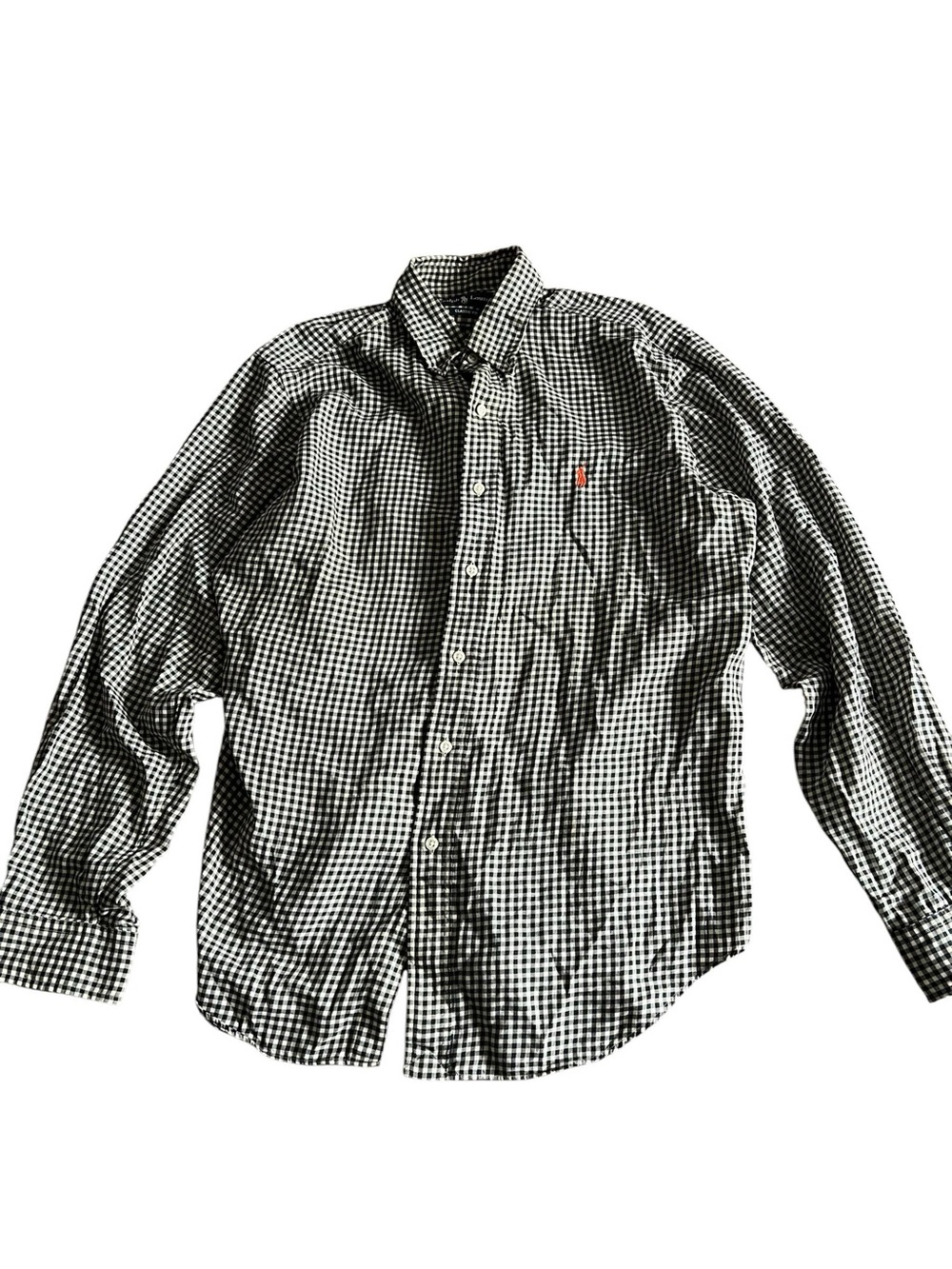 Vintage Polo Ralph Lauren Long Sleeve Shirt L Size (122)